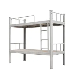 Durable double steel bunk bed /steel pipe bunk bed