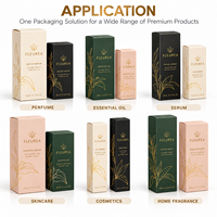 Boîte d'emballage de parfum de luxe personnalisée, écologique et recyclable, en carton pliable imprimé avec logo pour les produits cosmétiques, les huiles essentielles et les soins de la peau