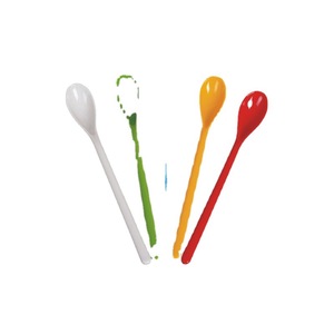 <b>Coffee</b> <b>Spoon</b> Melamine Long-Handled Solid Color Food Grade Odorless Stirring <b>Spoon</b> For <b>Coffee</b> Tea Catering Use - Product Image 1