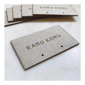 Cartes de présentation de bijoux en papier artistique personnalisées avec logo sur mesure et conception gratuite, forme et taille personnalisées pour les foires artisanales - Product Image 4