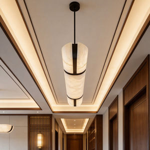 Lámparas de Cobre y Alabastro, Lámparas LED de 3000K, para la Área de Recepción en la Recepción del Restaurante Wine Villa - Product Image 5