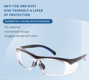 Bán Buôn trong suốt PC khung kính an toàn <span class=keywords><strong>UV</strong></span> bằng chứng thể thao cưỡi kính bảo vệ Trọng lượng nhẹ kính mắt cho an toàn - Product Image 3