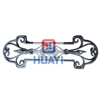 Panel decorativo de hierro forjado para barandales de escaleras en espiral, postes de valla de hierro fundido y portones de valla, suministro de fábrica