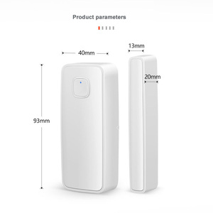 APP Message Push Smart Home 2.4G WIFI Capteur de contact de porte avec détecteur d'ouverture et de fermeture Fonctionne Alexa <span class=keywords><strong>Google</strong></span> Home Système d'alarme intelligent - Product Image 3