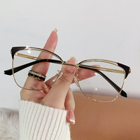 Lunettes de soleil papillon en métal tendance pour adultes, légères, design unisexe, verres polarisés TAC bloquant la lumière bleue