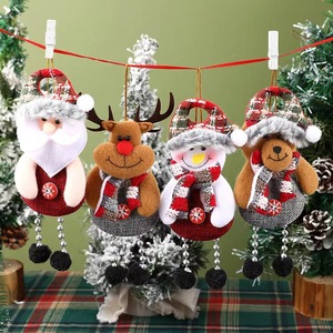 Nuevos Adornos Colgantes para Árbol <span class=keywords><strong>de</strong></span> Navidad, Muñecos <span class=keywords><strong>de</strong></span> Tela <span class=keywords><strong>de</strong></span> Santa Claus y <span class=keywords><strong>Muñeco</strong></span> <span class=keywords><strong>de</strong></span> <span class=keywords><strong>Nieve</strong></span>, Múltiples Diseños, Decoración Navideña para el Hogar y Fiestas - Product Image 1