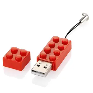 Creative eletronic gadgets Stackable Toy Bricks USB Flash Drives 256GB plastic Blocks memoria USB stick pendrives 64gb