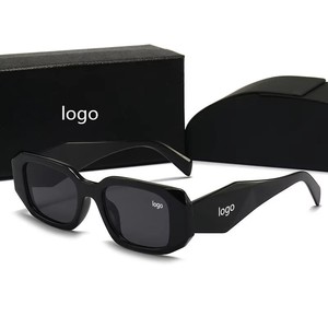 2026 Wholesale <strong>Sunglasses</strong> Branded Designer Glasses Custom Logo Black <strong>Sunglasses</strong> Women Small Frame Square <strong>Sunglasses</strong> Men - Product Image 2