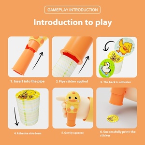 Sceau <span class=keywords><strong>magique</strong></span> mignon forme animale étanche sans trace autocollant ensemble maternelle récompense <span class=keywords><strong>petit</strong></span> cadeau créatif pâte jouets - Product Image 3