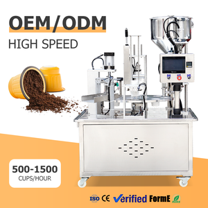 เครื่องบรรจุและปิดผนึกแคปซูลกาแฟแบบโรตารี่อัตโนมัติสำหรับ K-Cup และ Nespresso พร้อมอุปกรณ์บรรจุผงกาแฟบด - Product Image 1