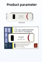 Harga pabrik Modem USB eksternal PCI-E LTE 4G PCI-E Dongle nirkabel dengan Router WiFi E3372 OEM QOS portabel