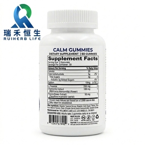 Gomitas RH Calm con L-Teanina, Extractos de Manzanilla y <span class=keywords><strong>Passiflora</strong></span>, Apoyo Natural para la Calma en Adultos, 60 Gomitas, Certificación HACCP - Product Image 2