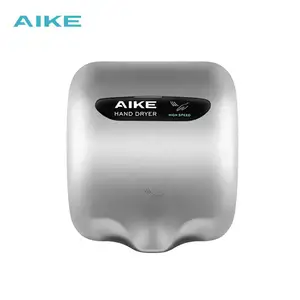 AIKE AK2800B Professional Manufacturer Durable Automatic Stainless Steel High Speed Hand Dryer For Commercial Bathroom