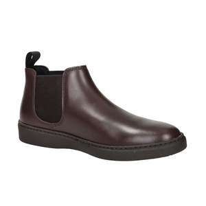 Stivaletto da uomo 19L6 in pelle nera stile Chelsea, slip-on, per uso casual. - Product Image 6