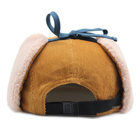 Gorro de Béisbol de Pana con Orejeras de Piel Sintética, Cálido para Invierno, Estilo Deportivo Urbano, para Caza, Pesca Deportiva