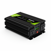 Convertisseur d'énergie Tianmo 1200W à onde sinusoïdale pure, sortie simple, entrée DC 12V, sortie AC 110V