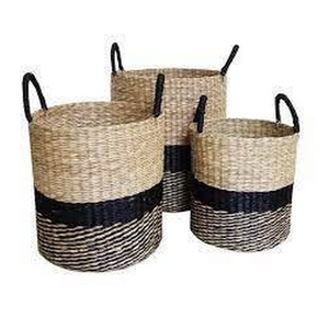 Cesta de mimbre artesanal de primera calidad, fabricada en Vietnam, ecológica, para decoración del hogar, organizador de almacenamiento, de alta calidad. - Product Image 2