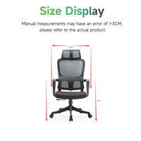 Chaise de bureau ergonomique en maille avec accoudoirs fixes, cadre chromé, inclinaison réglable sur 3 niveaux, hauteur réglable, pivotante, design commercial moderne