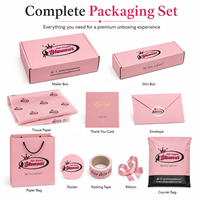 Boîte d'emballage en carton ondulé rose pour maquillage et cosmétiques, personnalisée, en gros, pour expédition et envoi postal