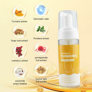 Zerdeçal köpük yıkama zerdeçal yüz yıkama zerdeçal köpük temizleyici tüm cilt derin temizlik nemlendirici cilt için - Product Image 2