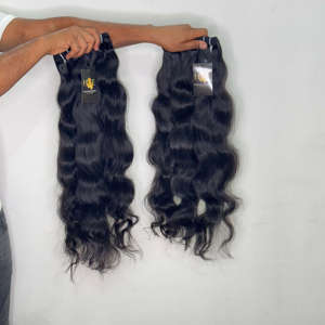 Extensiones de Cabello Humano Ondulado Virgen Temple con Cierre, Proveedores de Extensiones de Cabello Humano Ondulado Indio Temple - Product Image 2