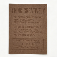 Parches de Papel Kraft Personalizados, Ecológicos, Reciclables, Termosellados, Rectangulares, para Coser en Jeans, Etiquetas para Ropa, Venta al Por Mayor, OEM, ODM