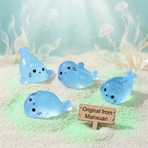 แมงกะพรุนเรซิ่นเรืองแสงในที่มืด ของตกแต่งรูปสัตว์ทะเล ของที่ระลึกจากมหาสมุทร ของตกแต่งเคสโทรศัพท์ ของตกแต่ง DIY จำนวนมาก - Product Image 2