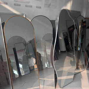 Miroir de maquillage sur pied, grand <span class=keywords><strong>et</strong></span> long, avec cadre en métal, fourni par l'usine - Product Image 1