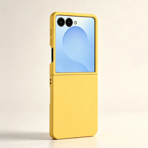 Étui de téléphone en PC mat de luxe pour ZFlip 6/7/8, charge sans fil, protection antichoc 360°, design couleur unie - Product Image 3