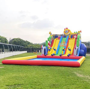 <span class=keywords><strong>Parc</strong></span> <span class=keywords><strong>aquatique</strong></span> gonflable commercial en PVC sur mesure, grande taille, pour l'extérieur, avec piscine, idéal pour la <span class=keywords><strong>location</strong></span> - Vente en gros usine - Product Image 1