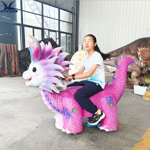 Scooter Dinosaure Électrique 12V*2 à Batterie, Véhicule Animatronique pour Enfants, Idéal pour les Aires de Jeux Commerciales - Product Image 5