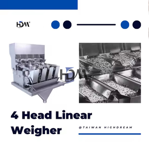 Pesadora Lineal de 4 Cabezales HDM con Cubierta de Protección Completa y Pedal para Envasado de Frijoles Verdes y Frutos Secos - Product Image 4