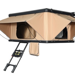 Tente de <span class=keywords><strong>camping</strong></span> automatique double couche imperméable quatre saisons en alliage d'aluminium pliable <span class=keywords><strong>pour</strong></span> SUV et berline, à monter sur voiture - Product Image 3
