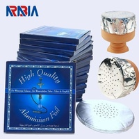 Feuille d'aluminium pré-perforée de qualité alimentaire pour chicha, diamètre 13cm 14cm, 38/40mic, pour salons de chicha et usage professionnel en salon