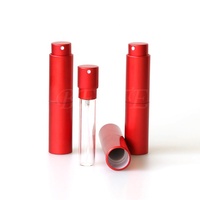Flacon de parfum rechargeable de luxe en aluminium, format poche, en forme de rouge à lèvres, pour emballage de parfum
