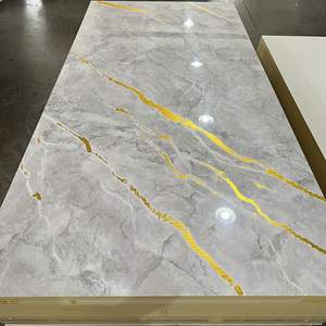 1220x2440 मिमी आधुनिक घर भवन इंटीरियर क्लैडिंग लचीला पैनल 2 मिमी 3 मिमी टाइल रसोई बाथरूम स्कूल अस्पताल pvc संगमरमर - Product Image 1