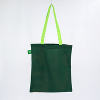 Sac à main enduit de tissu de toile de coton non tissé imprimé par couleur sac fourre-tout non tissé durable de couture avec logo personnalisé