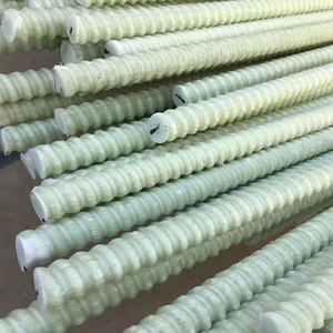 GFRP Rebar สำหรับการก่อสร้างคอนกรีตผู้จำหน่ายตัดดัดงอผลิตภัณฑ์ไฟเบอร์กลาสปรับความยาวได้ตามต้องการ - Product Image 1