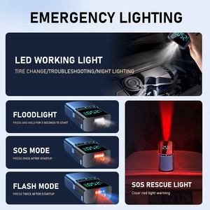 Arrancador de Coches Todo en Uno con Luz LED de 1500A, Compresor de Aire de 150 PSI, Inflador de Neumáticos, Potenciador de Batería para Automóviles y Motocicletas - Product Image 6