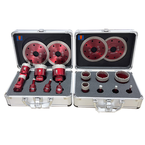 Hot Bán Chân Không Brazed M14 Kim Cương Lỗ Saw Set Kim Cương Lõi Khoan Bits Kit 6/8/10/25/35/45/50Mm + 2Pcs 105Mm Kim Cương Lưỡi Cưa - Product Image 6