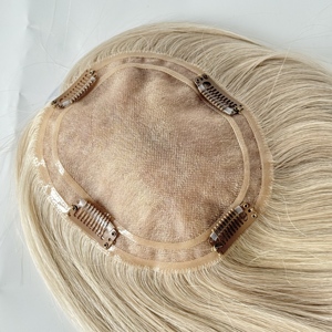 Perruques pour femmes 5.5*6.5 Mono, cheveux naturels, pour cheveux clairsemés, toupet féminin, couleur naturelle, densité 130% # FB - Product Image 1