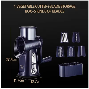 Đa chức năng thực phẩm rau Chopper mandoline slicer thép không gỉ tay quay pho mát vắt tay với xử lý rau <span class=keywords><strong>Shredder</strong></span> - Product Image 6