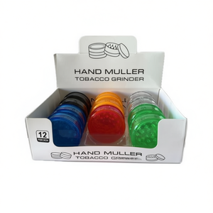เครื่องบดบุหรี่แบบมือหมุน 12 ชิ้น คละสี พลาสติก สำหรับอุปกรณ์เสริม - Product Image 2
