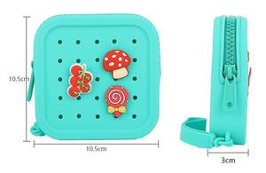 Portable Silicone <b>Small</b> Items Storage <b>Bag</b> Zipper Closure Candy Square Coin Purse Waterproof Promotional Gift Mini Coin Purse - Product Image 6