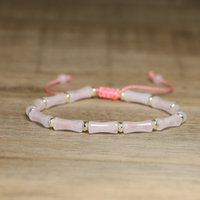 Bracelet en pierre façonnée pour femmes, bijoux tendance, soulage l'anxiété, protège, bracelet réglable en perles de jade impérial