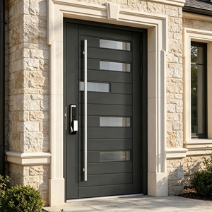 Porte de sécurité pivotante en alliage d'aluminium chinois de luxe, porte d'entrée blindée anti-effraction de qualité militaire - Product Image 6