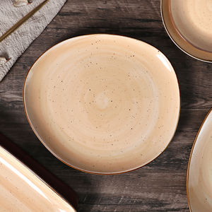 Piatti in Ceramica Dipinti a Mano all'Ingrosso per Hotel e Ristoranti, Piatti Personalizzati con Logo, Forniture per Ristorazione - Product Image 1