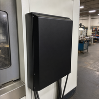 Boîtier en tôle d'aluminium OEM, grand format, avec pliage en angle R, pour équipement industriel, boîte de commande de machine