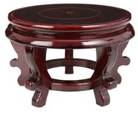 Présentoirs en bois chinois plante Oriental Vase support accessoires décor poisson bol support