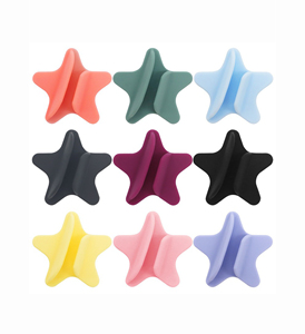 Elegante Supporto Portatile per Telefono <span class=keywords><strong>a</strong></span> Forma di Lucidalabbra con Adesivo Posteriore, Porta Rossetto/Balsamo Labbra in Silicone <span class=keywords><strong>a</strong></span> Stella, Modello Moni SNE-122302 - Product Image 2